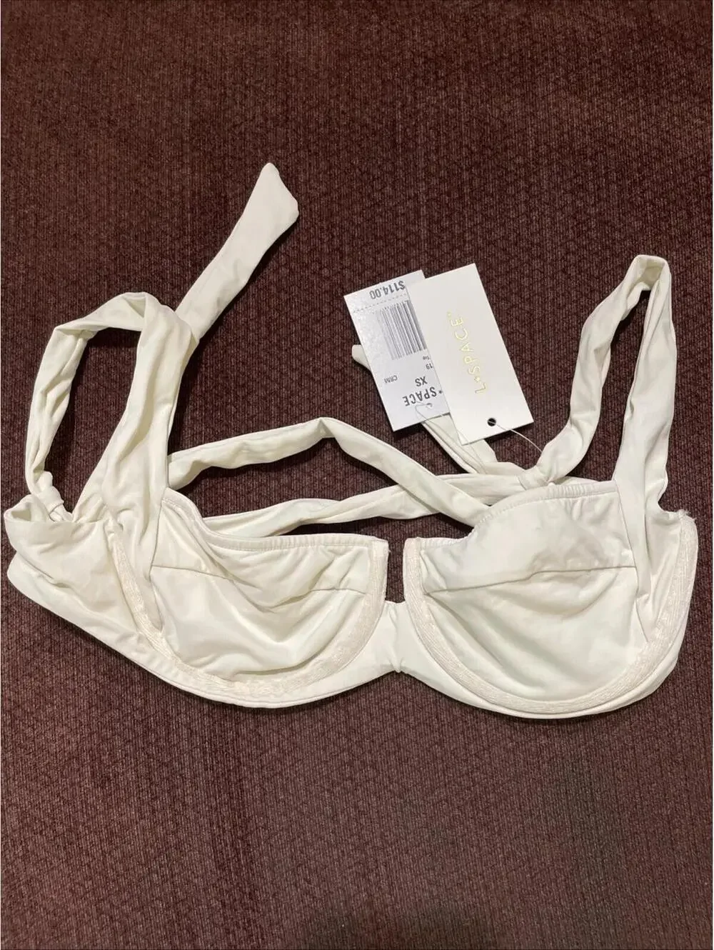 LSPACE Camellia Top Cream XS NWT $114 MSRP